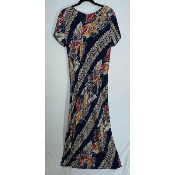 Vintage Hilo Hattie Hawaiian Maxi Dress - Women's Size L - Made in USA - Picture 3 of 7